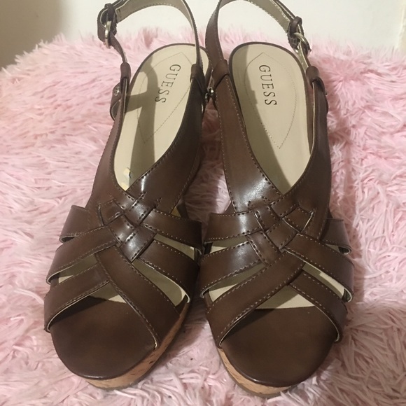 Guess Women Wedge Sandals Size 11M - Picture 2 of 16